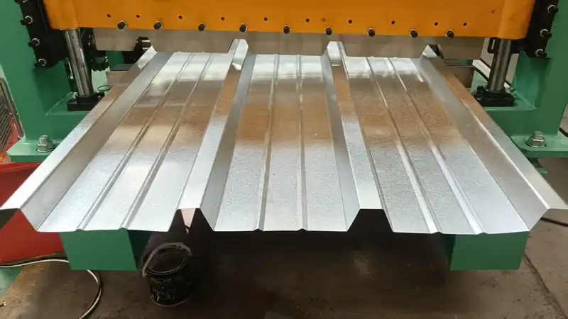 steel fence panel roll forming process showing different profile shapes