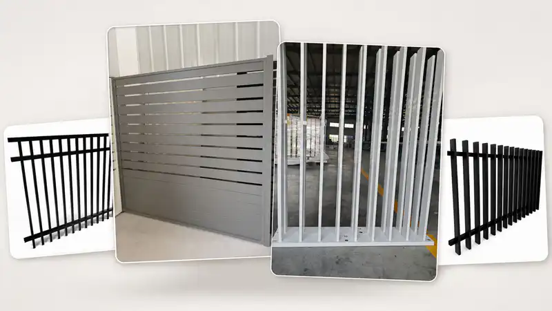 aluminum fence panels including full privacy semi privacy blade and tubular fence