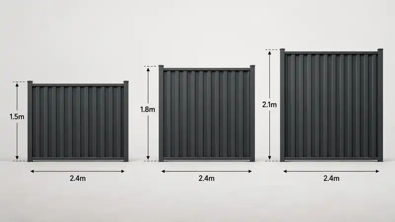 Colorbond fence post length and 600mm embedment guide