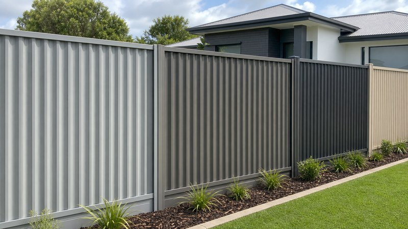 Colorbond-style steel fence colours for residential and commercial boundary projects