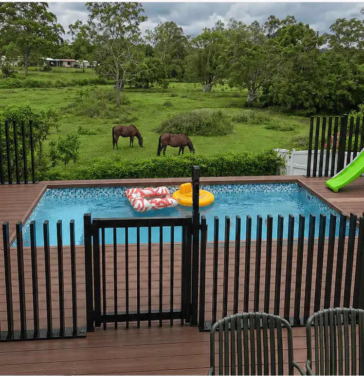 aluminium batten pool fencing for residential and commercial pools