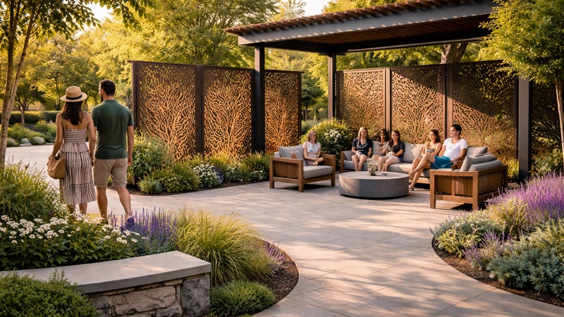 Custom laser cut panels for UK garden privacy screens and decorative panels