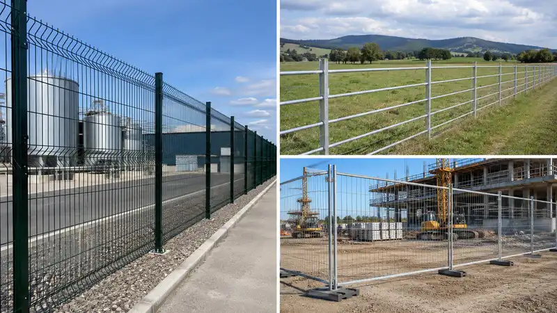 Welded mesh, agricultural field, and temporary low maintenance fencing applications
