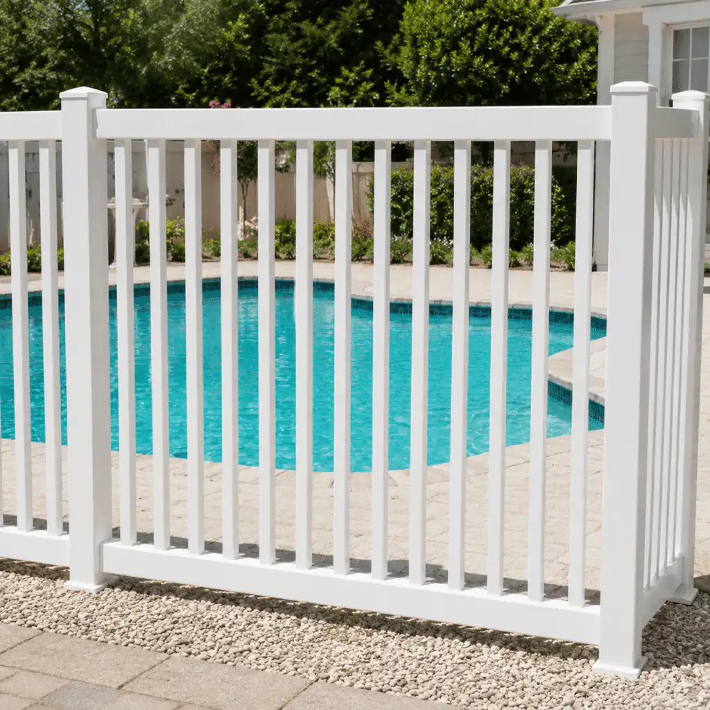 pvc pool fence for residential swimming pool safety